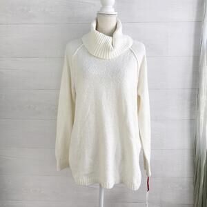NWT Ruby Rd. - Ivory cowl neck sweater, XL
